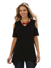 Latte Cold Shoulder Top